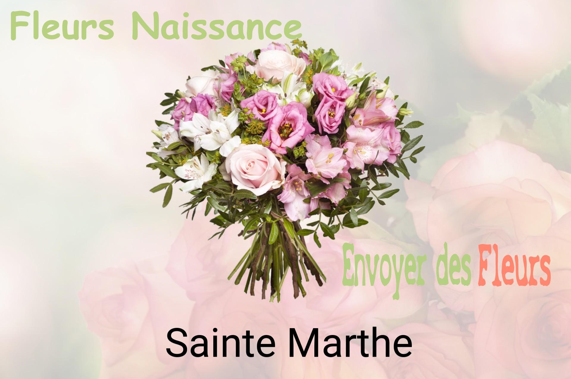 Bouquet de fleurs de naissance livré à Sainte-Marthe