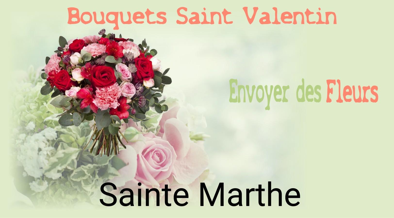 Roses de Saint-Valentin livrées à Sainte-Marthe